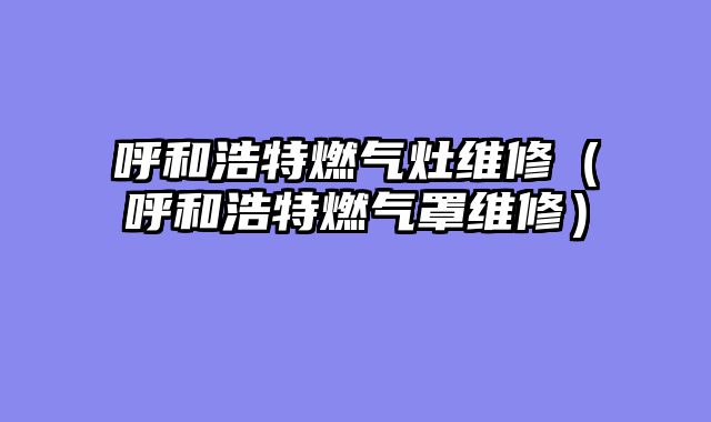 呼和浩特燃气灶维修（呼和浩特燃气罩维修）