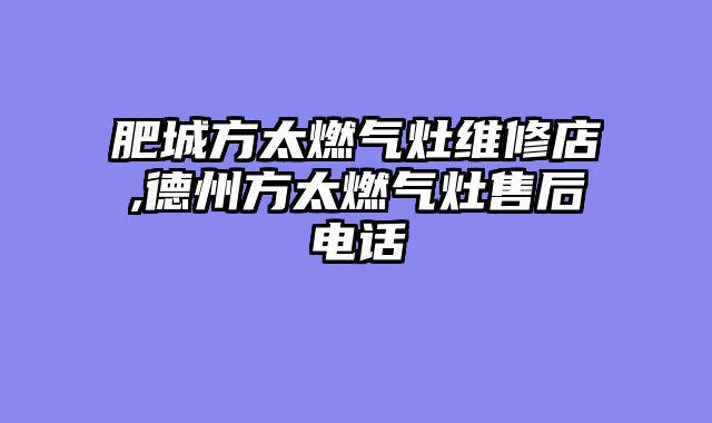 肥城方太燃气灶维修店,德州方太燃气灶售后电话