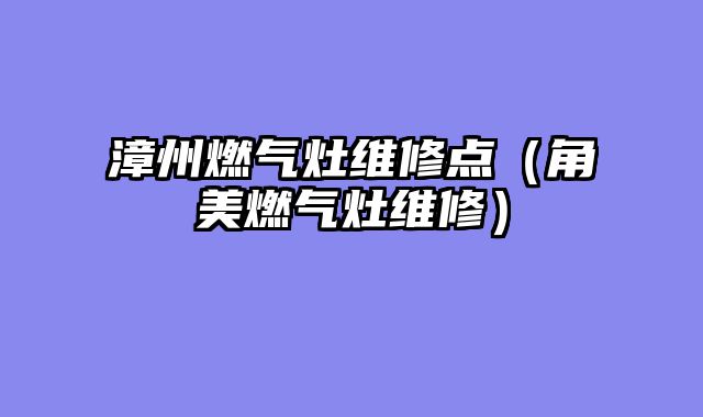 漳州燃气灶维修点（角美燃气灶维修）