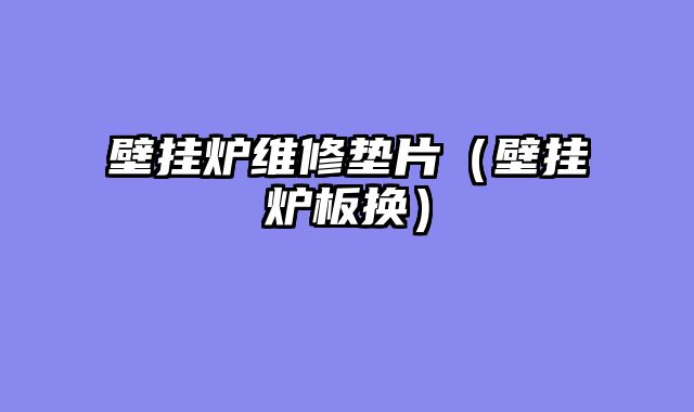 壁挂炉维修垫片（壁挂炉板换）