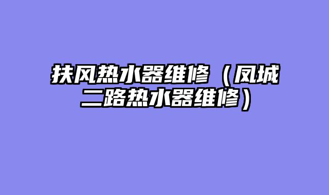 扶风热水器维修（凤城二路热水器维修）