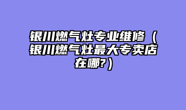 银川燃气灶专业维修（银川燃气灶最大专卖店在哪?）