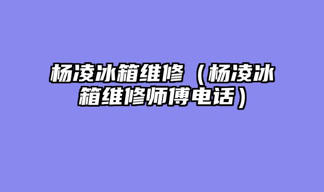 杨凌冰箱维修（杨凌冰箱维修师傅电话）