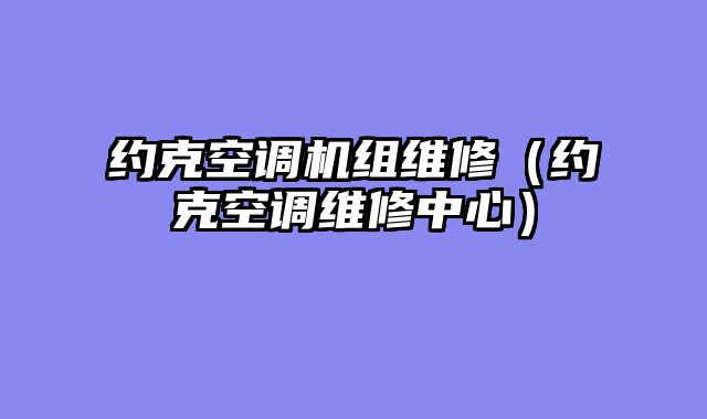 约克空调机组维修（约克空调维修中心）