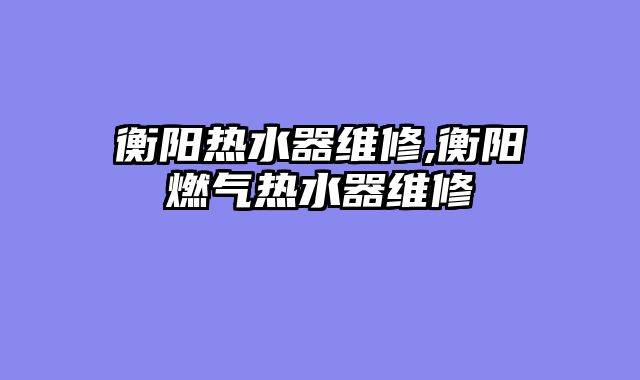 衡阳热水器维修,衡阳燃气热水器维修