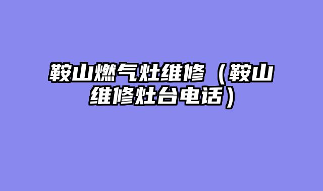 鞍山燃气灶维修（鞍山维修灶台电话）