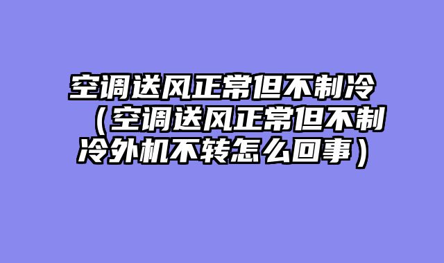 空调送风正常但不制冷（空调送风正常但不制冷外机不转怎么回事）