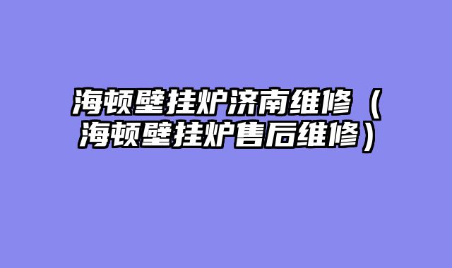 海顿壁挂炉济南维修（海顿壁挂炉售后维修）