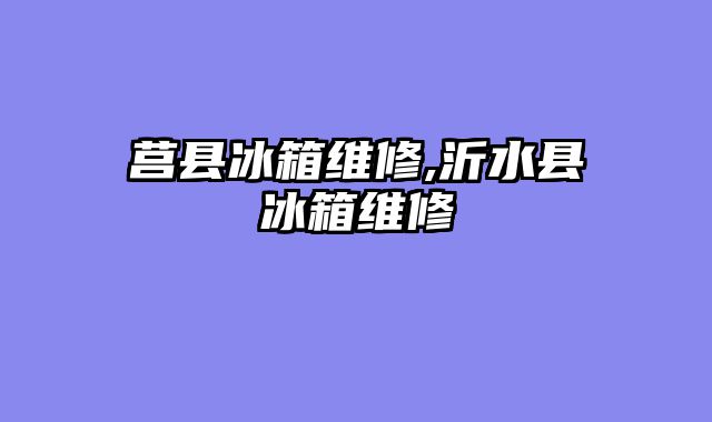 莒县冰箱维修,沂水县冰箱维修