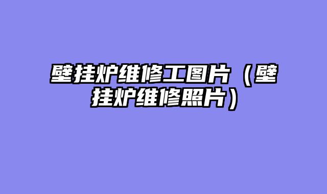 壁挂炉维修工图片（壁挂炉维修照片）