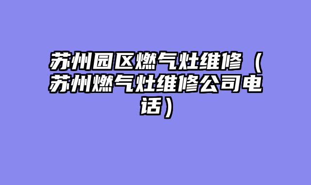 苏州园区燃气灶维修（苏州燃气灶维修公司电话）