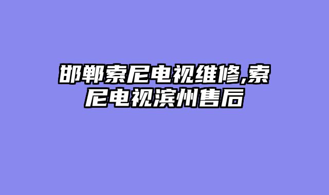 邯郸索尼电视维修,索尼电视滨州售后