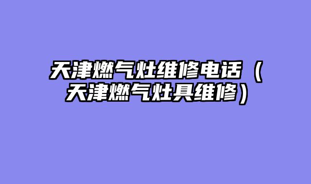 天津燃气灶维修电话（天津燃气灶具维修）