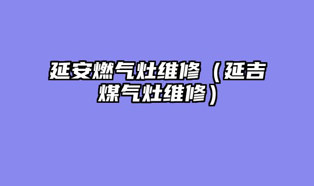 延安燃气灶维修（延吉煤气灶维修）