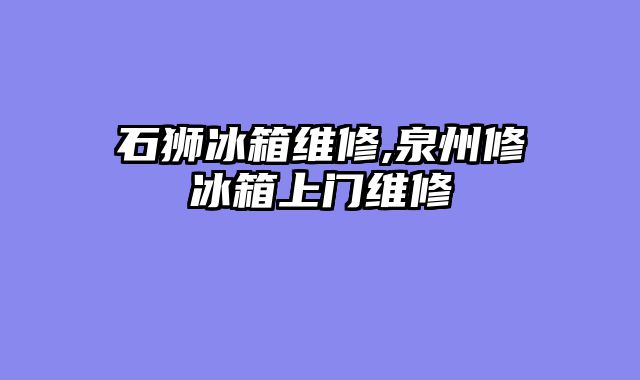 石狮冰箱维修,泉州修冰箱上门维修