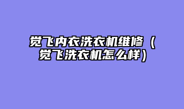 觉飞内衣洗衣机维修（觉飞洗衣机怎么样）