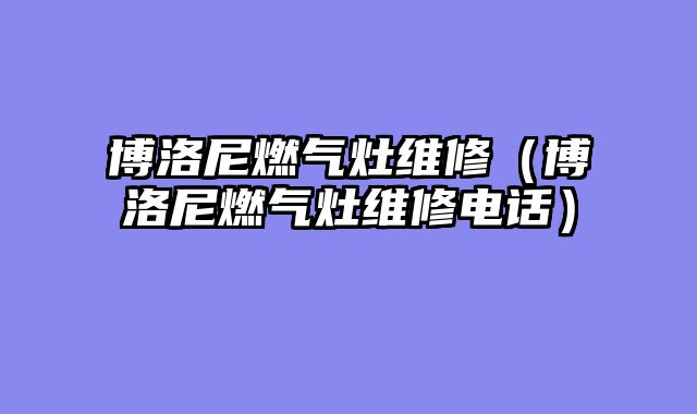 博洛尼燃气灶维修（博洛尼燃气灶维修电话）