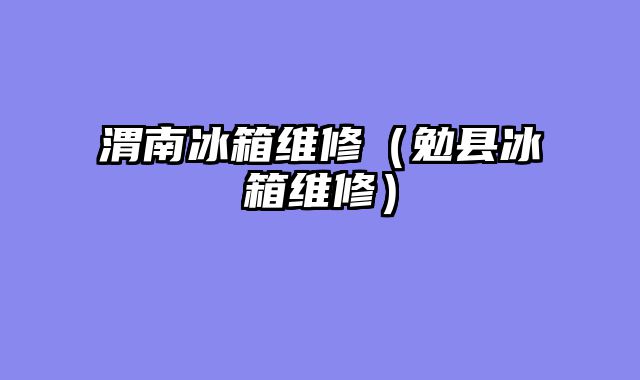 渭南冰箱维修（勉县冰箱维修）