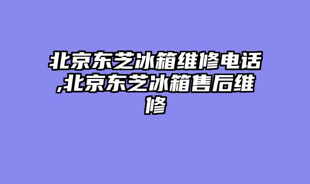 北京东芝冰箱维修电话,北京东芝冰箱售后维修