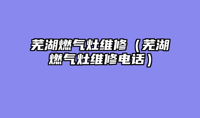 芜湖燃气灶维修（芜湖燃气灶维修电话）