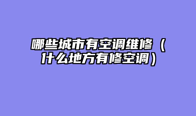 哪些城市有空调维修（什么地方有修空调）