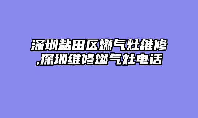 深圳盐田区燃气灶维修,深圳维修燃气灶电话