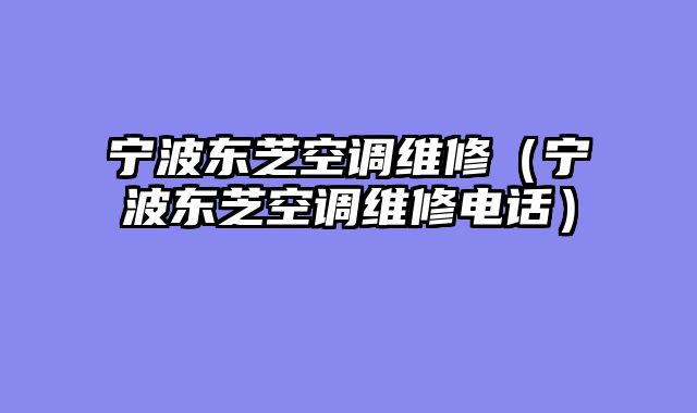 宁波东芝空调维修（宁波东芝空调维修电话）