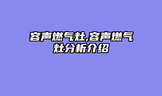 容声燃气灶,容声燃气灶分析介绍
