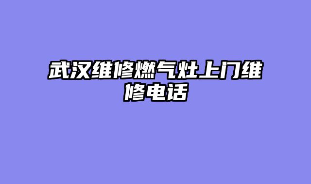 武汉维修燃气灶上门维修电话