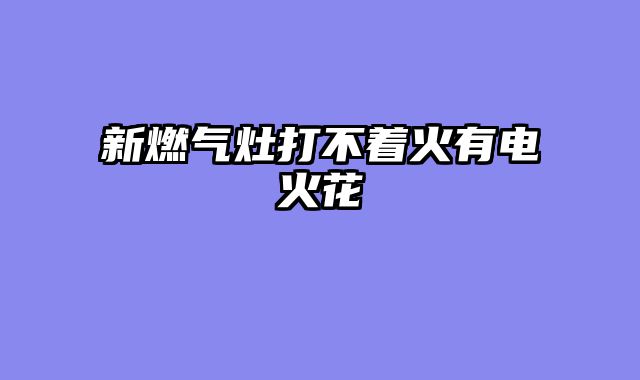 新燃气灶打不着火有电火花