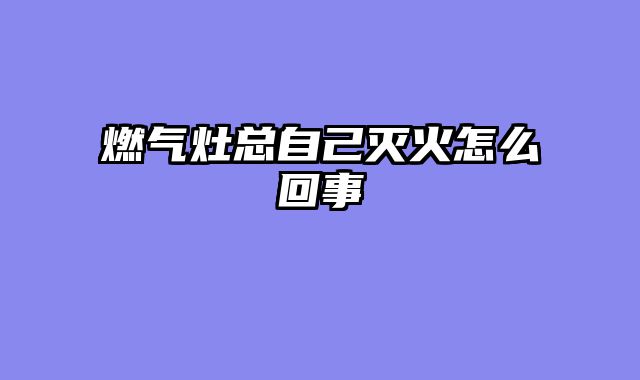 燃气灶总自己灭火怎么回事