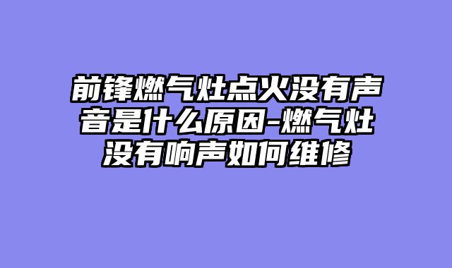 前锋燃气灶点火没有声音是什么原因-燃气灶没有响声如何维修
