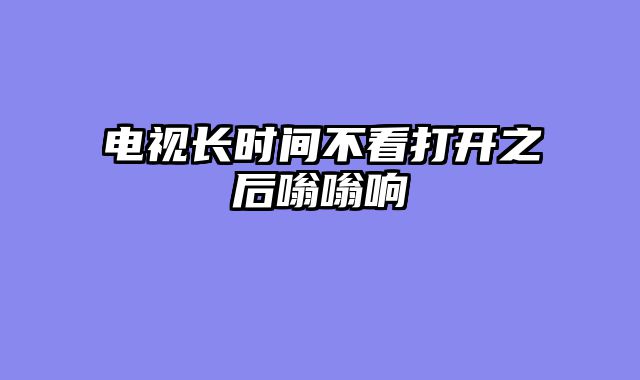 电视长时间不看打开之后嗡嗡响