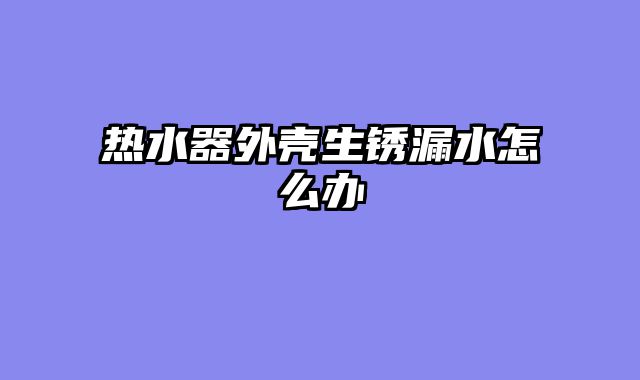 热水器外壳生锈漏水怎么办