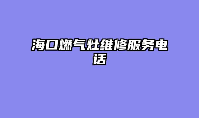 海口燃气灶维修服务电话