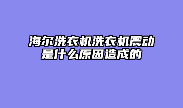 海尔洗衣机洗衣机震动是什么原因造成的