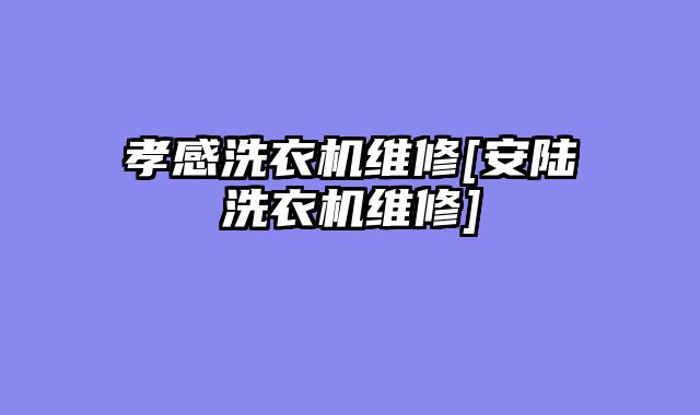 孝感洗衣机维修[安陆洗衣机维修]