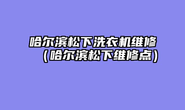 哈尔滨松下洗衣机维修（哈尔滨松下维修点）