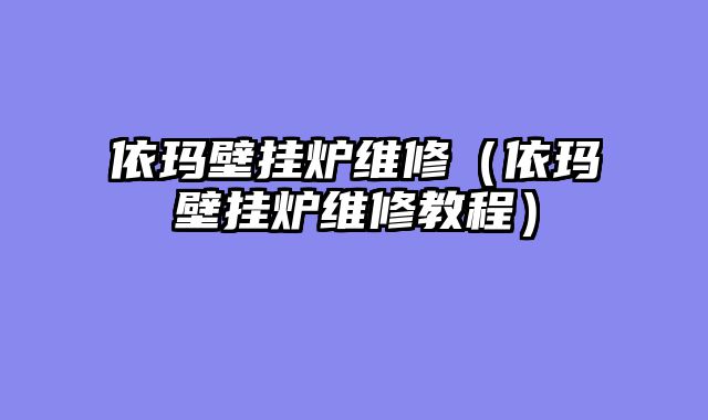 依玛壁挂炉维修（依玛壁挂炉维修教程）