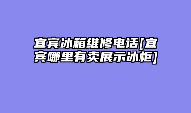 宜宾冰箱维修电话[宜宾哪里有卖展示冰柜]
