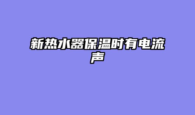 新热水器保温时有电流声
