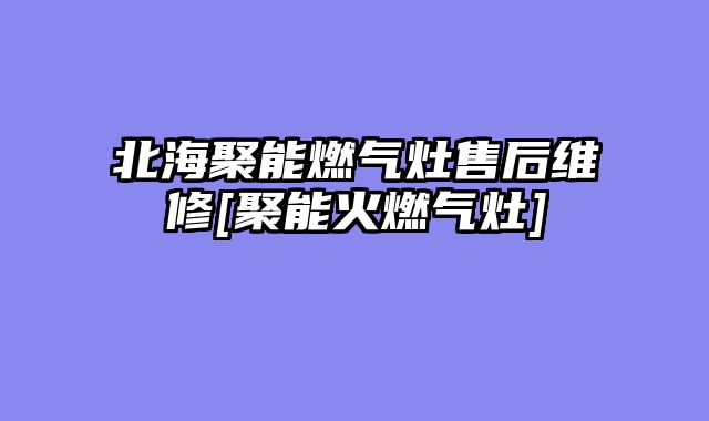 北海聚能燃气灶售后维修[聚能火燃气灶]