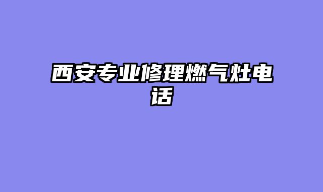 西安专业修理燃气灶电话