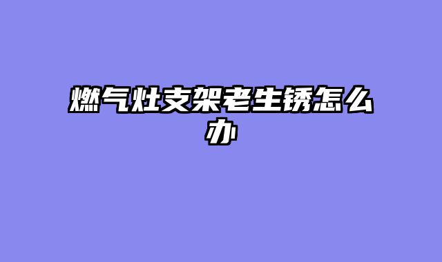燃气灶支架老生锈怎么办