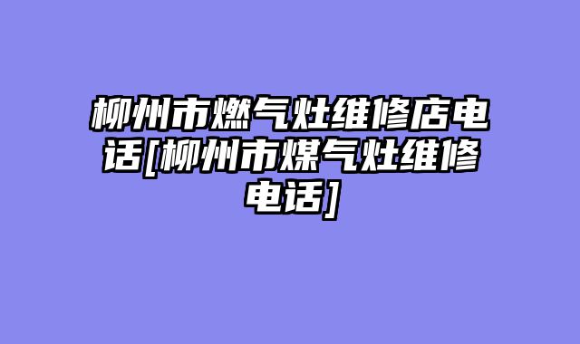 柳州市燃气灶维修店电话[柳州市煤气灶维修电话]