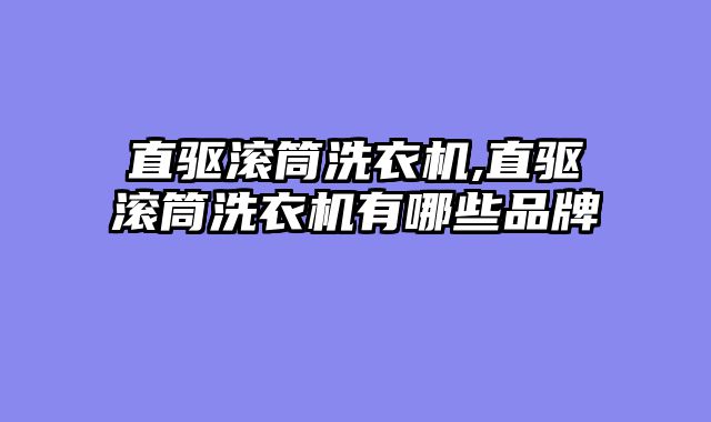 直驱滚筒洗衣机,直驱滚筒洗衣机有哪些品牌