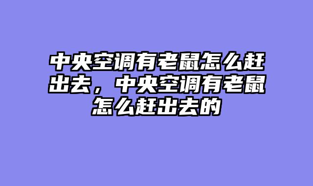 中央空调有老鼠怎么赶出去，中央空调有老鼠怎么赶出去的