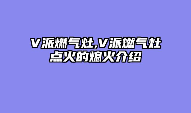 V派燃气灶,V派燃气灶点火的熄火介绍