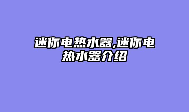 迷你电热水器,迷你电热水器介绍