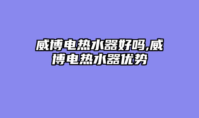 威博电热水器好吗,威博电热水器优势